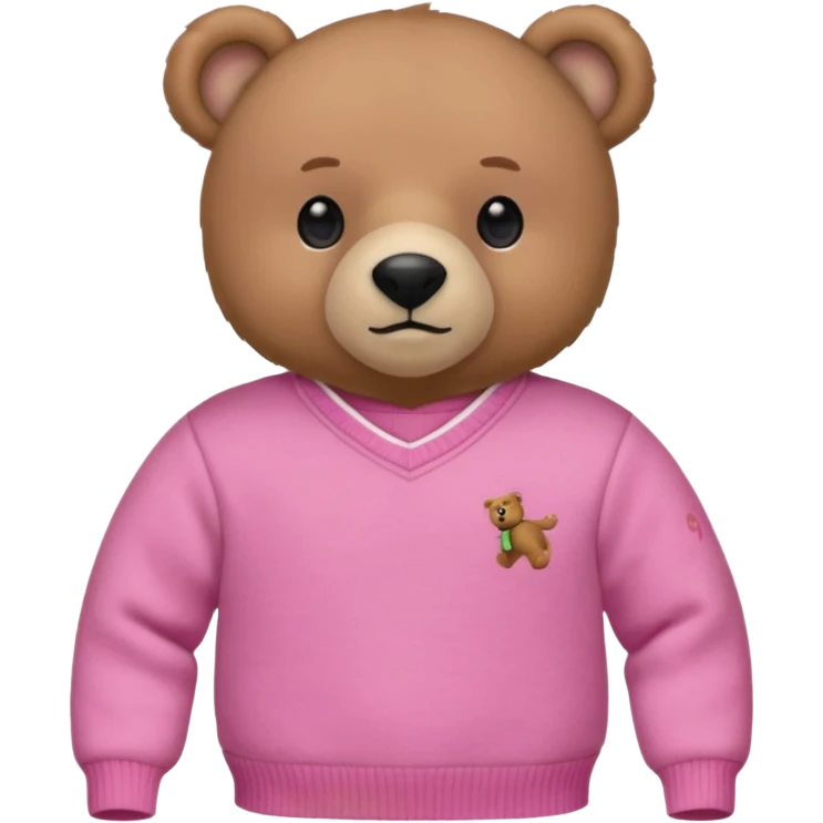 Polo ralph lauren bear in pink  emoji