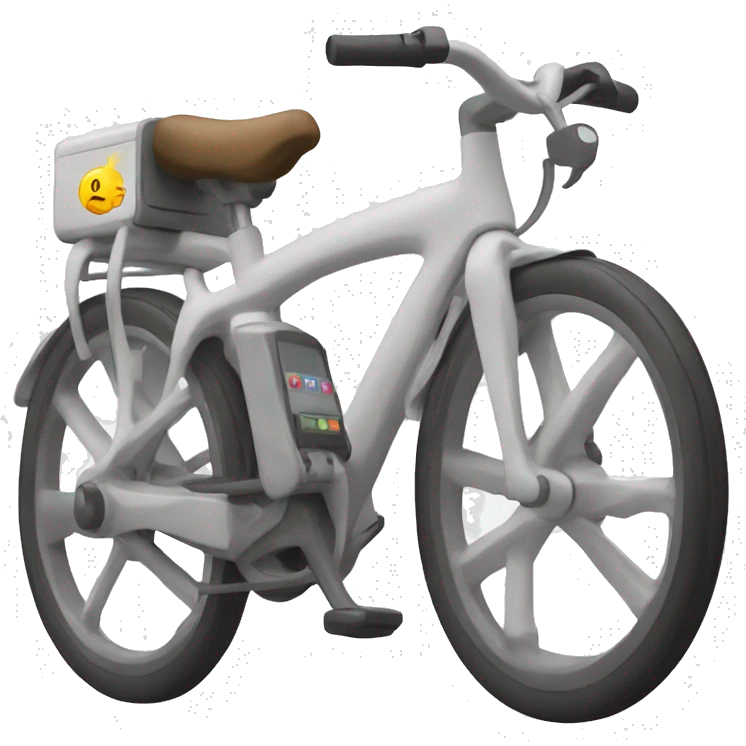 A computer on a bike emoji