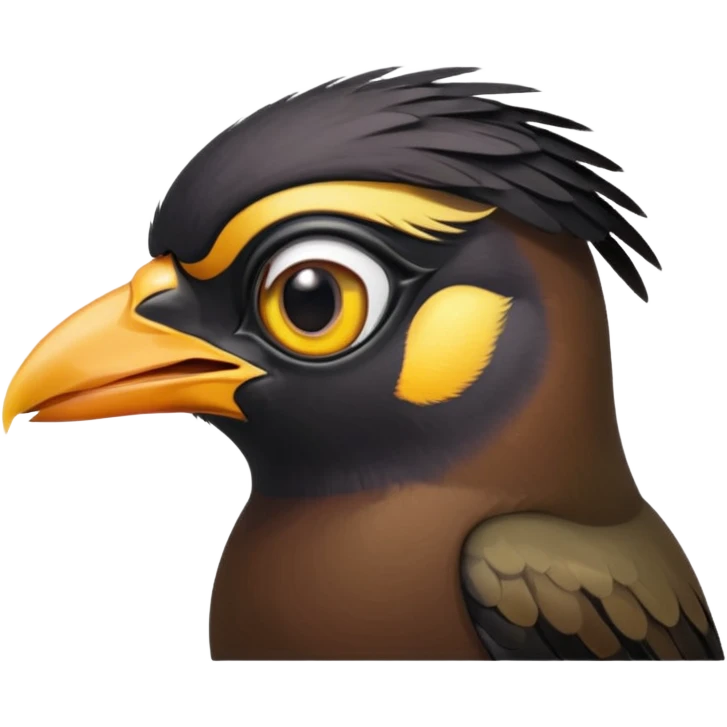 A love eye common myna bird emoji emoji