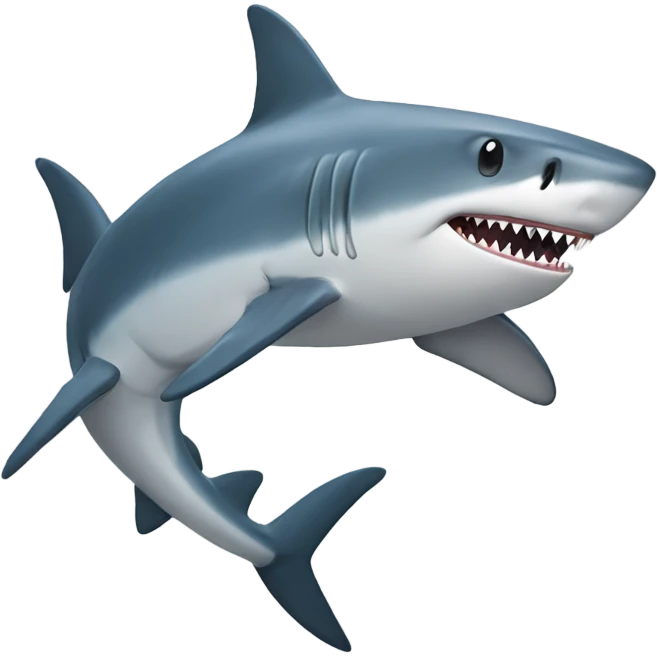 Shark with tutut emoji