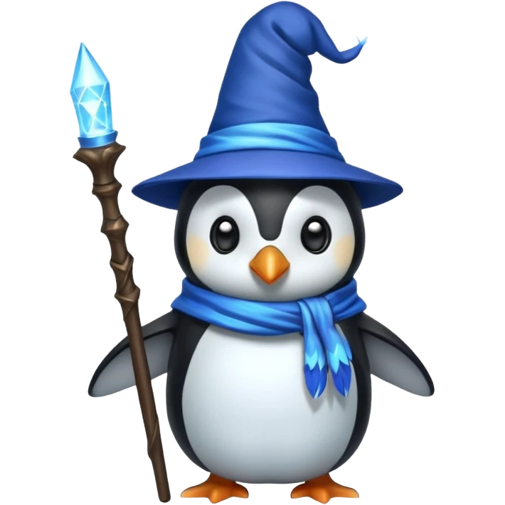 Penguin Wizard emoji
