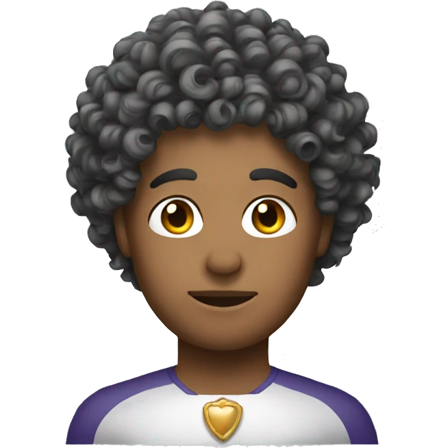 curly hair with crown  emoji