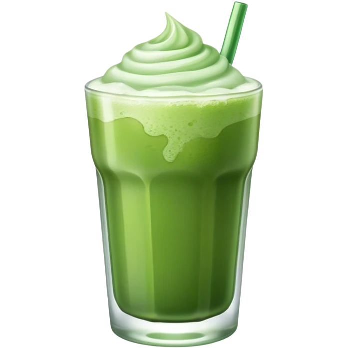 Iced matcha emoji