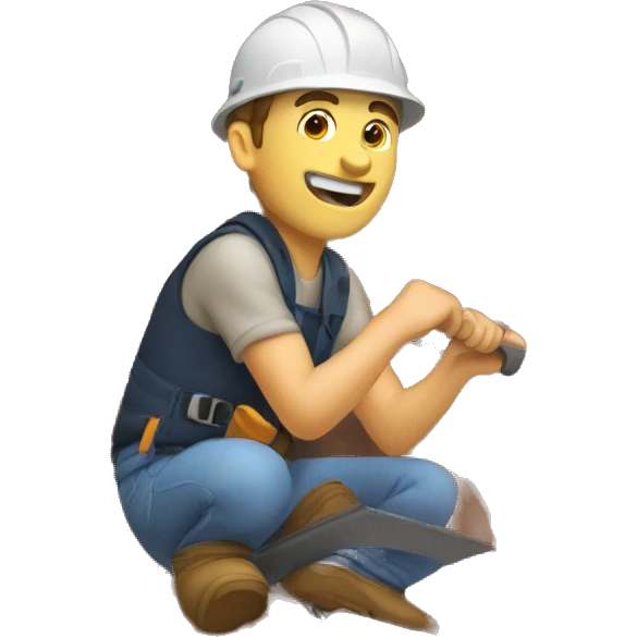 Guy roofing emoji