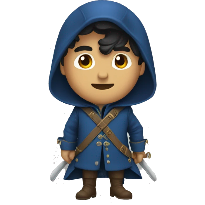 Three Musketeers blue coat emoji