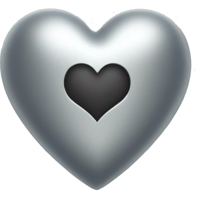 silver heart emoji