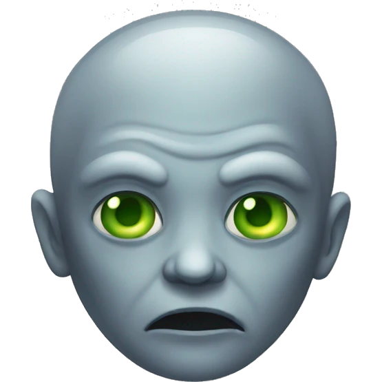 Psychopath alien emoji