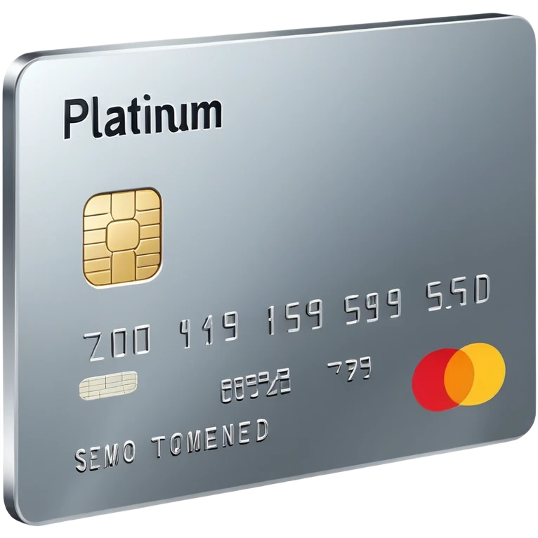 Platinum credit card emoji