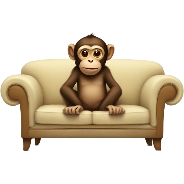 monkey on a couch emoji