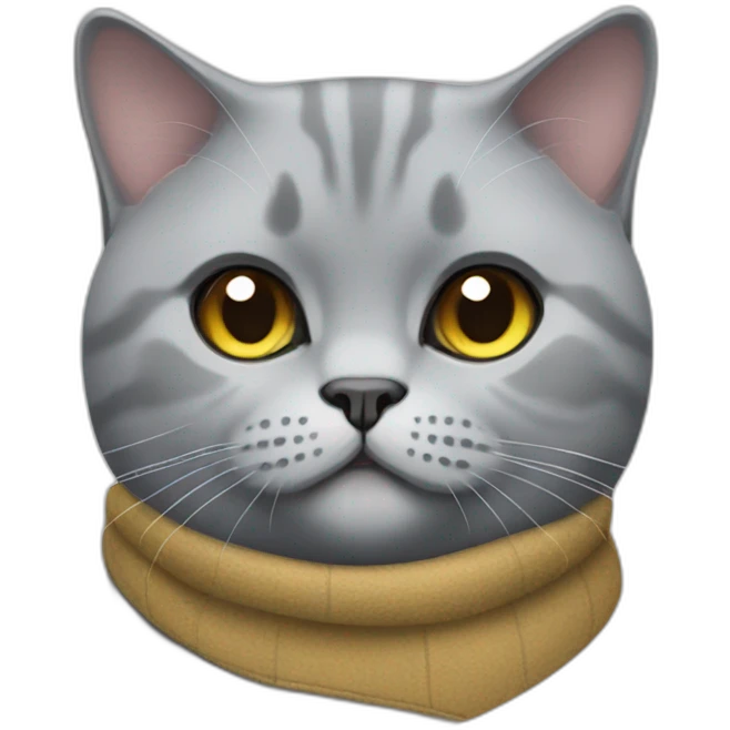 British shorthair cat designer emoji