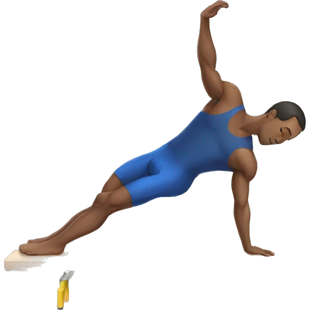A man doing planche in gymnastics  emoji