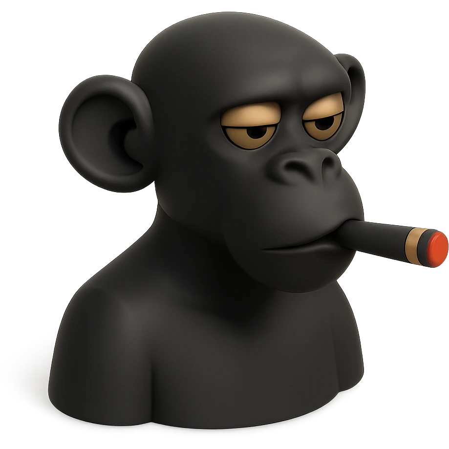 monkey with cigar emoji