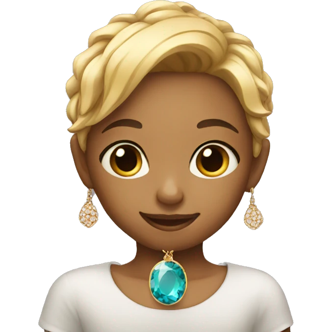 child selling jewelry emoji