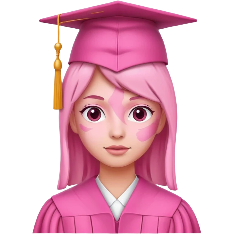 Pink graduate  emoji
