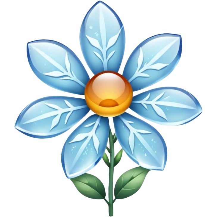 Frozen flower emoji