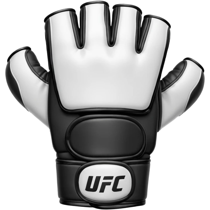 Black and white UFC Glove emoji