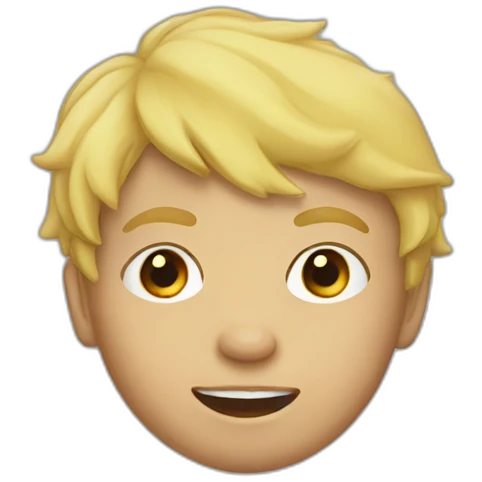 Blonde boy t rex emoji