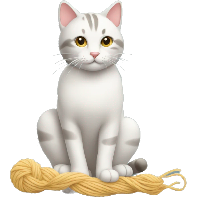 cat with yarn emoji