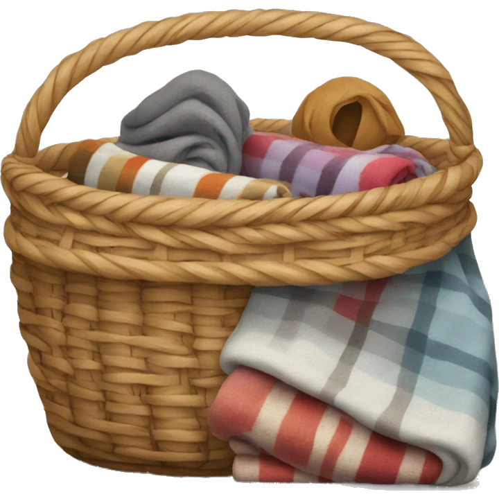 Basket of blankets emoji