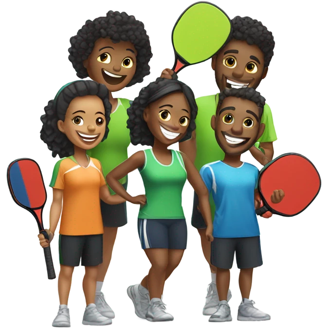 Pickleball friends emoji