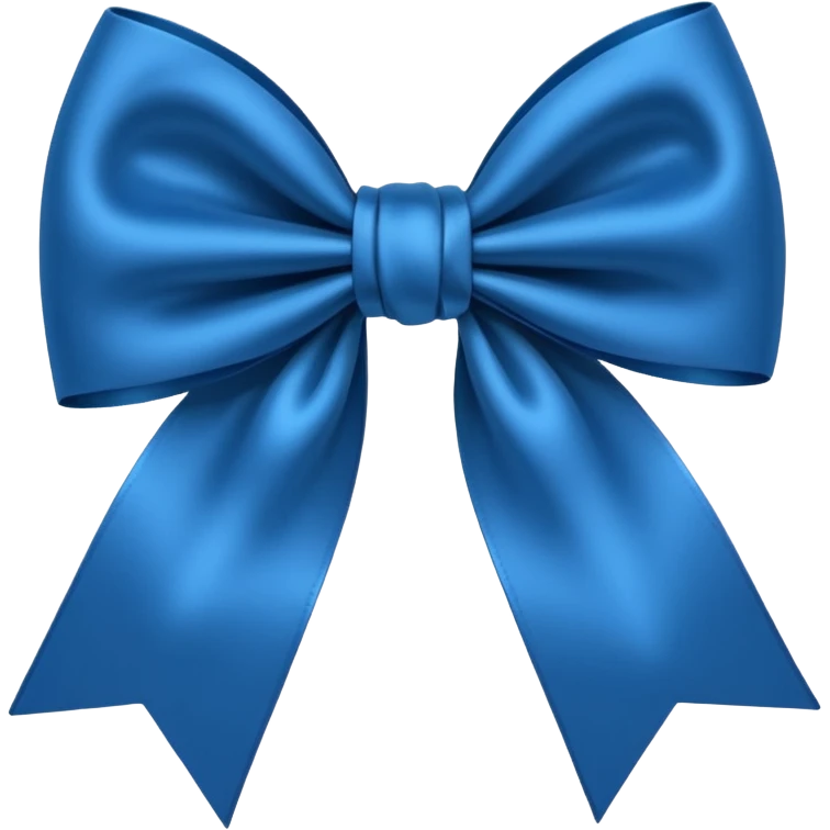 Laço azul escuro  emoji