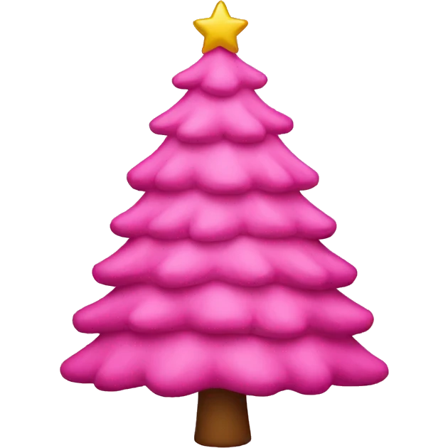 pink christmas tree emoji