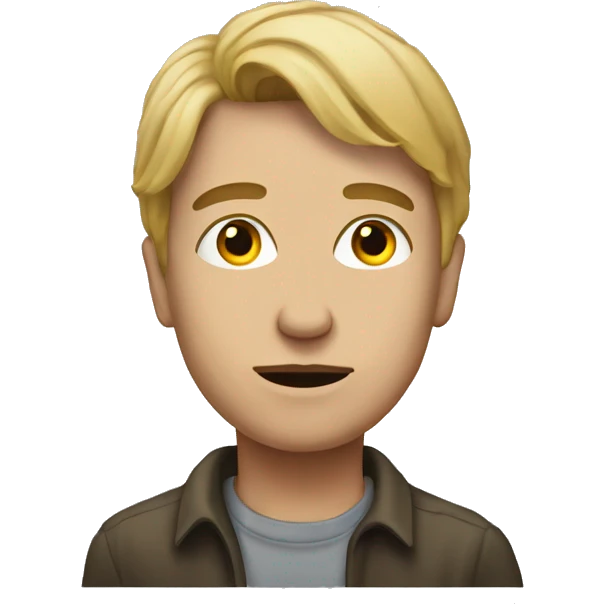 realistic portrait of solitary person emoji
