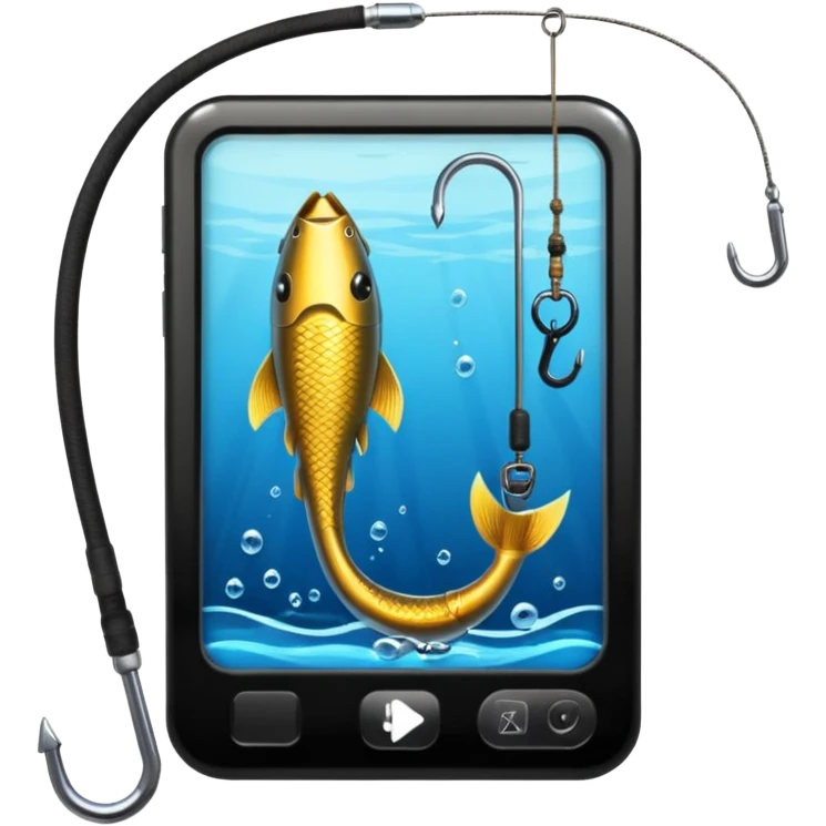 phishing maybe a phone and a hook somewhere? emoji