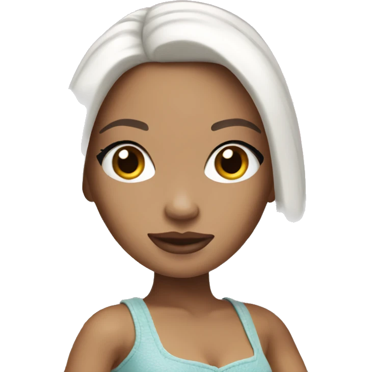 White bratz doll emoji