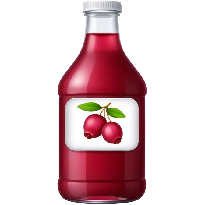 Bottle cranberry juice emoji