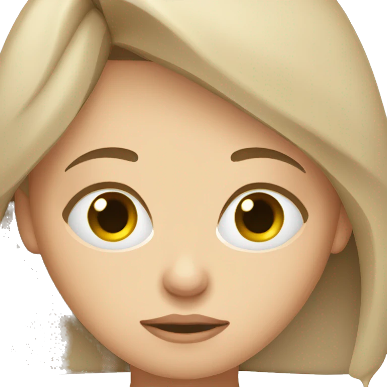 Sleepy girl emoji