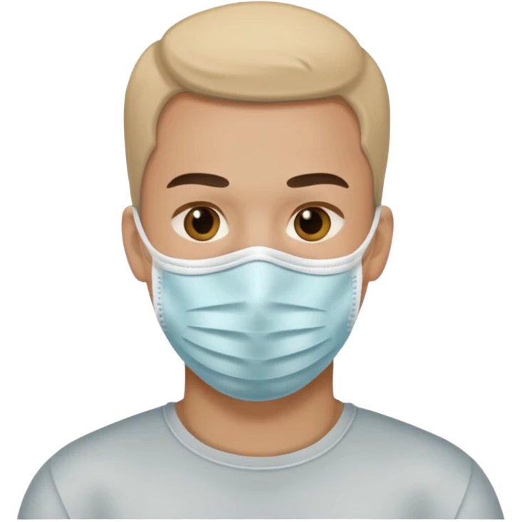 man, face mask emoji