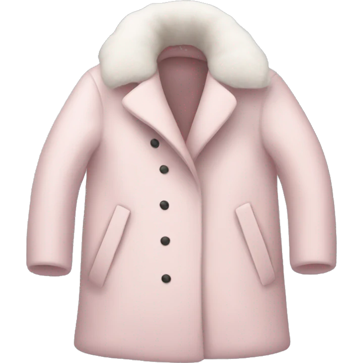 Pale pink winter coat emoji