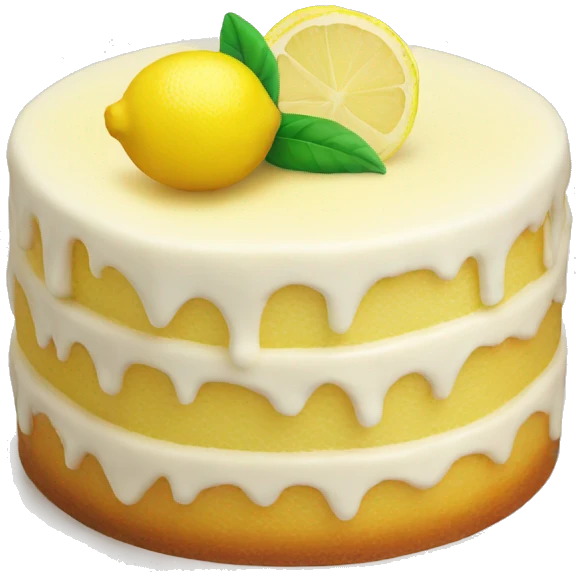 Lemon cake emoji