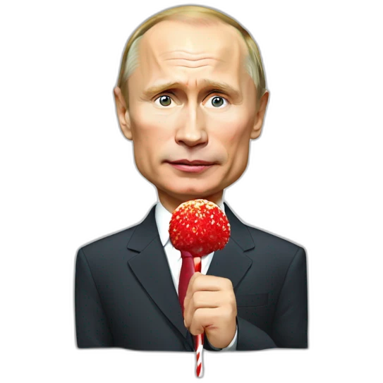 Putin with lolipop emoji
