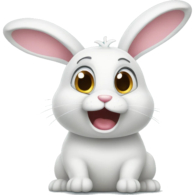 surprised bunny  emoji