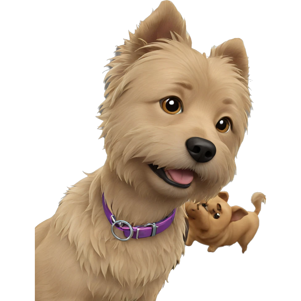 realistic dog by window emoji