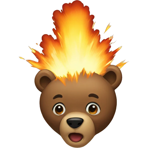 explosion-bear emoji