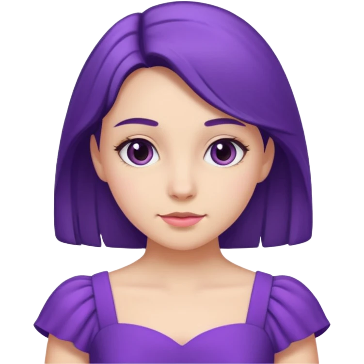 👗🧍‍♀️ merge this emojis the dress should be purple on a girl emoji