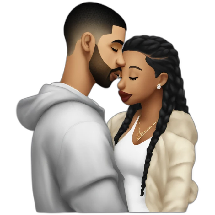 drake kissing 21 savage emoji