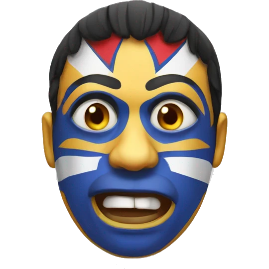 Amazed mexican wrestler emoji