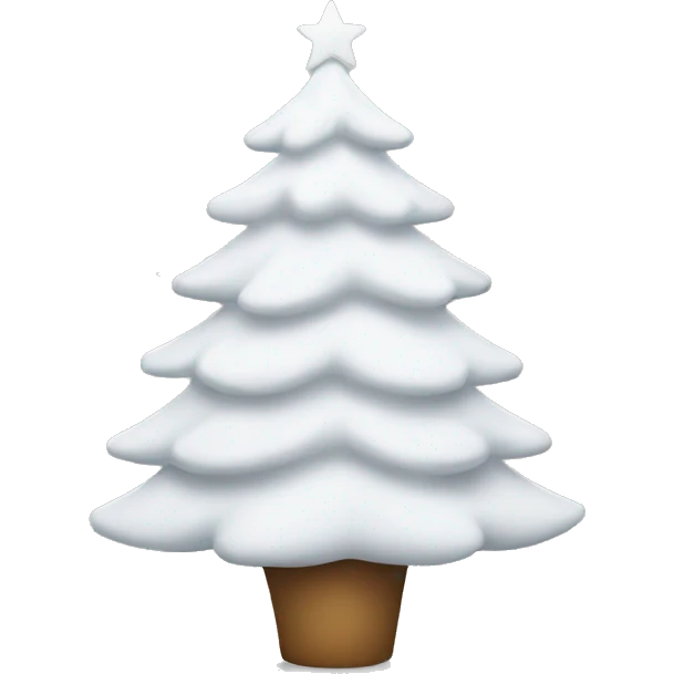 White Christmas tree emoji