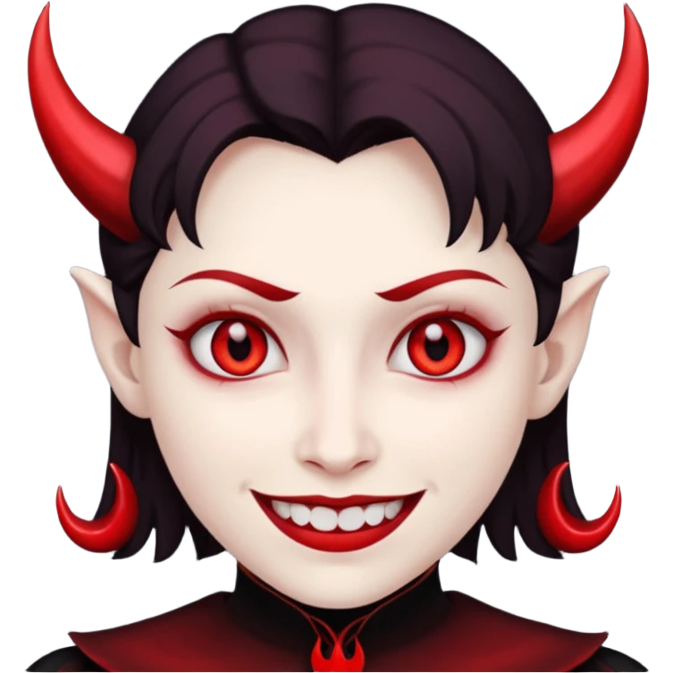 evil person with devilish smile emoji