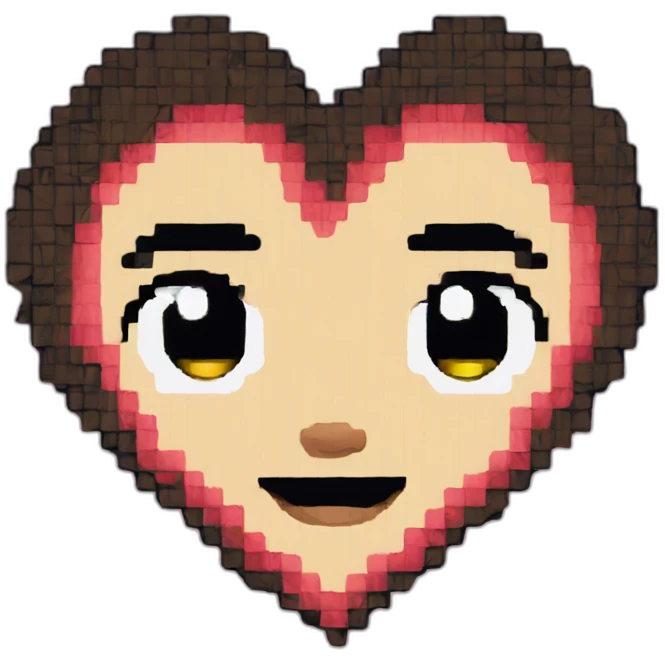 heart pixel art emoji