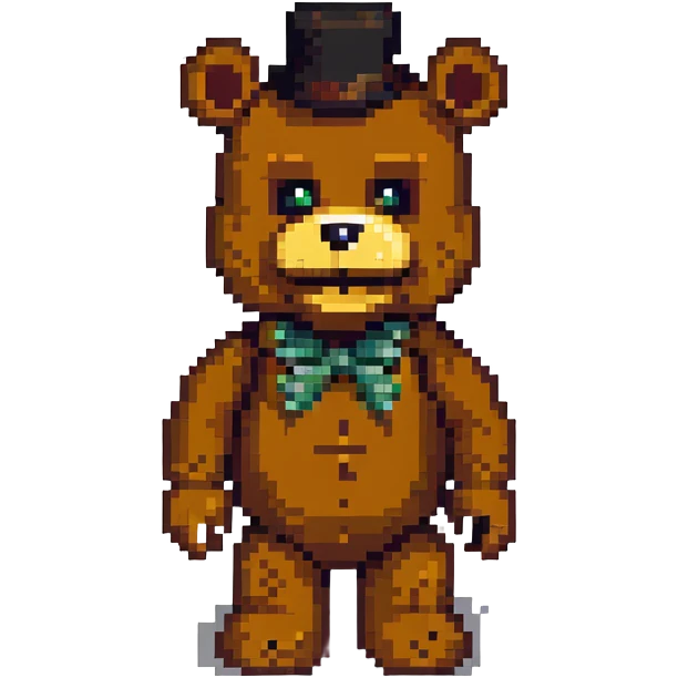Freddy Fazbear from Five Nights at Freddy's game emoji