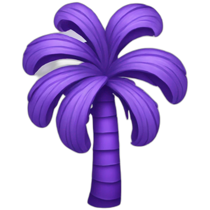 Purple palmier emoji