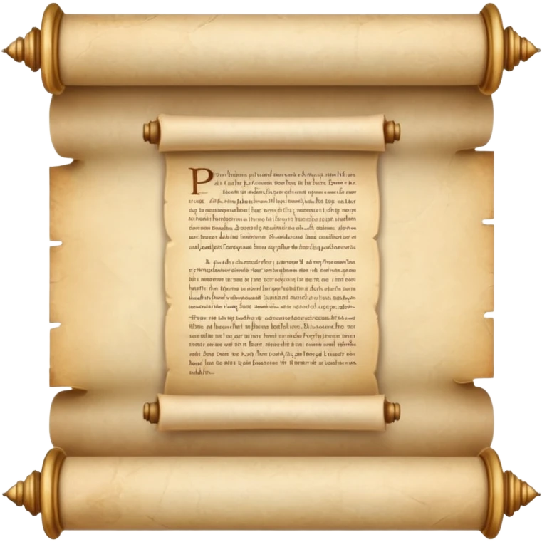 Magical fantasy scroll with a message on it  emoji