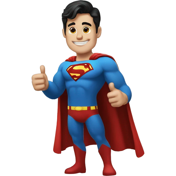 superman thumbs up emoji
