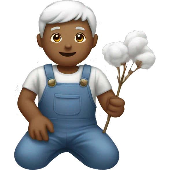 someone picking cotton emoji