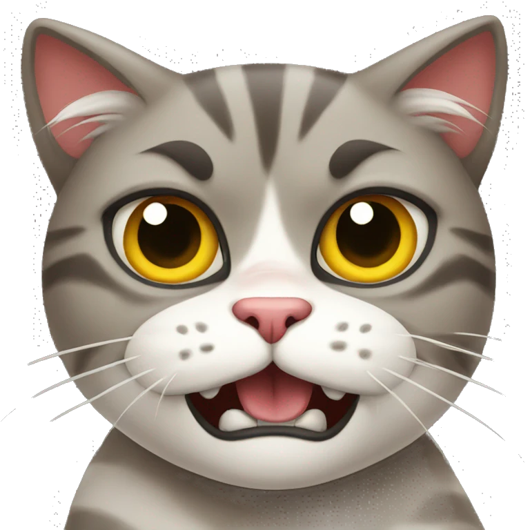 angry cat emoji